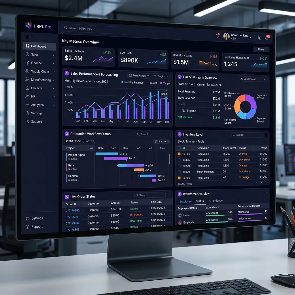 HRPL Pro enterprise ERP system